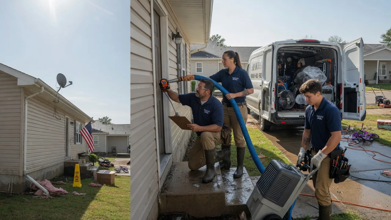 Ceiling Water Damage Restoration in Towanda, KS near me